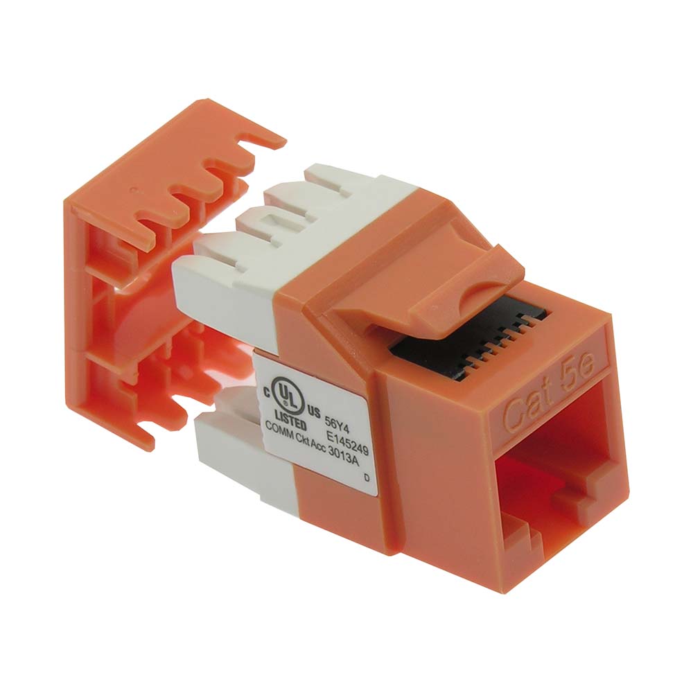 CAT5E RJ45 110 Type 180° Keystone Jack CAT5E RJ45 110 Type 180° Keystone Jack